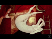Snapshot of the video, Visit at the Tanya Doskova's artist studio, Vancouver 2009